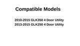 OEM Passenger Right Side Front Door Window Door Glass Compatible with Mercedes Benz GLK350 GLK250 2010-2015 Models