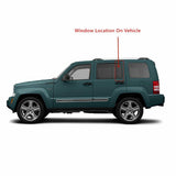 Glass Only Driver Left Side Rear Vent Window Vent Glass Compatible with Jeep Liberty 2008-2012 Models