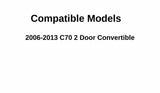 OEM Passenger Right Side Rear Quarter Window Quarter Glass Compatible with Volvo C70 2 Door Convertible 2006-2013 Models