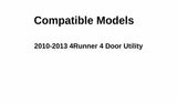 Driver Left Side Quarter Glass Quarter Window Compatible with Toyota 4Runner 2010-2013 Models