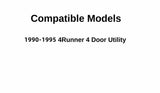 Driver Left Side Rear Vent Window Vent Glass Compatible with Toyota 4Runner 4 Door Utility 1990-1995 Models