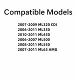 Passenger Right Side Rear Door Window Door Glass Compatible with Mercedes Benz ML320 ML350 ML450 ML500 ML550 ML63AMG 2006-2011 Models