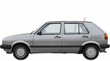 Driver Left Side Rear Vent Window Vent Glass Compatible with Volkswagen Golf 4 Door Hatchback / Jetta 4 Door Sedan 1985-1992 Models
