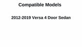 Passenger Right Side Rear Vent Glass Vent Window Compatible with Nissan Versa 4 Door Sedan 2012-2019 Models