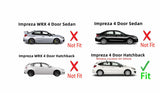 Passenger Right Side Rear Door Window Door Glass Compatible with Subaru Impreza 4 Door Hatchback 2012-2016 Models