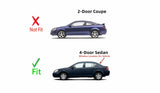 Heated Back Window Back Glass Compatible with Chevrolet Cobalt/Pontiac G4/Pontiac G5 2005-2011 4 Door Sedan Models
