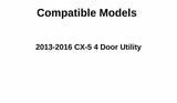 Driver Left Side Front Door Window Door Glass Compatible with Mazda CX-5 2013-2016 Models