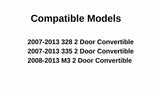 Heated Back Window Back Glass Compatible with BMW 328i 335i 335is M3 Hardtop Convertible 2007-2013 Models