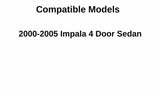 Laminated Passenger Right Side Front Door Window Door Glass Compatible with Chevrolet Impala 2000-2005 Models