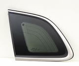 OE Chrome Moulding W/ Antenna Style Privacy Driver Left Side Quarter Window Glass Compatible with Jeep Cherokee 2014-2018 Models (Not For Grand Cherokee)