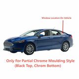 Chrome Moulding Driver Left Side Quarter Window Quarter Glass Compatible with Ford Fusion 2013-2019 Fusion Hybrid/Energi 2013-2020 Models