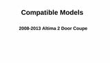 Heated Back Window Back Glass Compatible with Nissan Altima 2 Door Coupe 2008-2013 Models ( Not Fit 4 Door Sedan )