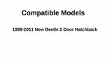 Driver Left Side Door Window Door Glass Compatible with Volkswagen New Beetle 2 Door Hatchback 1998-2011 Models