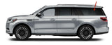 Driver Left Side Quarter Window Quarter Glass Compatible with Lincoln Navigator L 2018-2024 Long Wheel Base Models