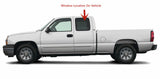 Privacy Movable Driver Left Side Rear Quarter Window Quarter Glass With Frame & Latch Compatible with GMC Sierra Chevrolet Silverado 1999-2006 / Classic 2007 Extended Cab Pickup Models