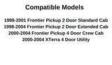 Driver Left Side Front Door Window Door Glass Compatible with Nissan Frontier Pickup/Nissan XTerra 1998-2004 Models