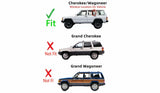 Driver Left Side Rear Vent Window Vent Glass Compatible with Jeep Cherokee 1984-2001 / Wagoneer 1984-1990 4-Door Models