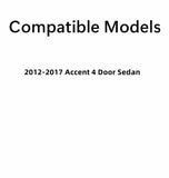 Heated Back Window Back Glass Compatible with Hyundai Accent 4-Door Sedan 2012-2017 Models