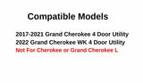 OE Platinum Moulding W/ Antenna Style Privacy Driver Left Side Quarter Window Glass Compatible with Jeep Grand Cherokee 2017-2021 / Grand Cherokee WK 2022 Models (Not For Cherokee or Grand Cherokee L)