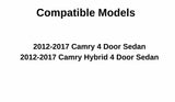 Heated Back Window Back Glass Compatible With Toyota Camry 4 Door Sedan 2012-2017 Models