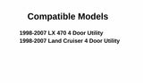 Driver Left Side Front Door Window Door Glass Compatible with Toyota Land Cruiser/Lexus LX 470 1998-2007 Models