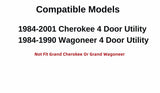 Passenger Right Side Rear Vent Window Vent Glass Compatible with Jeep Cherokee/Jeep Wagoneer 1984-2001 Models