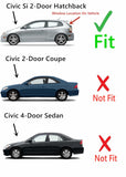 Heated Back Window Back Glass Compatible with Honda Civic Si 2 Door Hatchback 2002-2005 Models