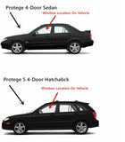 Driver Left Front Door Window Door Glass Compatible with Mazda Protege / Protege5 1999-2003 Models