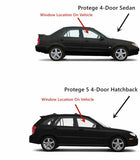 Passenger Right Front Door Window Door Glass Compatible with Mazda Protege / Protege5 1999-2003 Models
