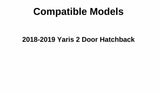 Heated Back Window Back Glass Compatible with Toyota Yaris 2 Door Hatchback 2018-2019 Models