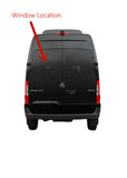 Heated Back Window Back Glass Driver Left Side No Wiper Hole Style Compatible with Mercedes Benz Sprinter 1500 2500 3500 4500 2019-2024 Models
