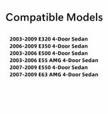 NAGD Heated Back Window Back Glass Compatible with Mercedes Benz E320 E350 E500 E55AMG E550 E63AMG 4 Door Sedan 2003-2009 Models