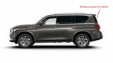 Heated Back Tailgate Window Back Glass Compatible with Infiniti QX56 2011-2013 / QX80 2014-2024 Models