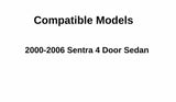 Passenger Right Side Front Door Window Door Glass Compatible with Nissan Sentra 4 Door Sedan 2000-2006 Models