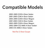 Driver Left Side Front Door Window Door Glass Compatible with Mercedes Benz C230 / C240 / C32 AMG / C320 / C55 AMG 4 Door Sedan/Wagon 2001-2005 Models