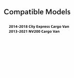 Heated Back Window Back Glass Passenger Right Side Compatible with Chevrolet City Express 2014-2018/Nissan NV200 2013-2021 Models