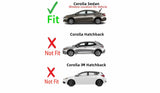 Heated Back Window Back Glass Compatible with Toyota Corolla 4 Door Sedan 2014-2019 Models