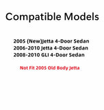 Heated Back Window Back Glass Compatible with Volkswagen Jetta/GLI 2006-2010 / Jetta(New) 2005 Models 4 Door Sedan