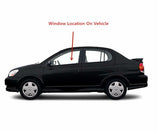 Driver Left Side Front Door Window Door Glass Compatible with Toyota Echo 4 Door Sedan 2000-2005 Models/Toyota Yaris 4 Door Hatchback 2004-2005 Models