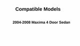 Heated Back Window Back Glass Compatible with Nissan Maxima 4 Door Sedan 2004-2008 Models