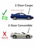 Passenger Right Side Door Window Door Glass Compatible with Mitsubishi Eclipse 2 Door Coupe 2000-2005 Models