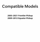 Clear Tempered Driver Left Side Rear Door Window Door Glass Compatible with Nissan Frontier / Suzuki Equator 4 Door Crew Cab Pickup 2005-2021 Models