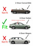 Passenger Right Side Rear Door Window Door Glass Compatible with Audi A4 2002-2008 / S4 2004-2008 / RS4 2006-2008 4 Door Sedan Models