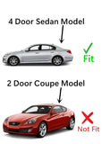 Tempered Driver Left Side Rear Door Window Door Glass Compatible with Hyundai Genesis 4 Door Sedan 2009-2014 Models