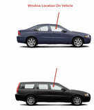 Passenger Right Side Front Door Window Door Glass Compatible with Volvo S60 2001-2009 Models/Volvo XC70 V70 2001-2007 Models