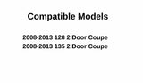 Passenger Right Side Door Window Door Glass Compatible with BMW 128i 135i 2 Door Coupe 2008-2013 Models