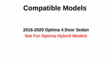 Passenger Right Side Front Door Window Door Glass Compatible with Kia Optima 4 Door Sedan 2016-2020 Models (Not For Optima Hybrid)