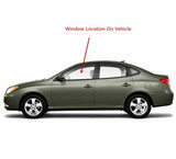 Driver Left Side Front Door Window Door Glass Compatible with Hyundai Elantra 4 Door Sedan 2007-2010 Models