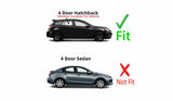 Passenger Right Side Rear Door Window Door Glass Compatible with Mazda 3 4 Door Hatchback 2010-2013 Models