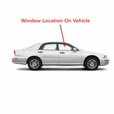 Passenger Right Side Front Door Window Door Glass Compatible with Mitsubishi Diamante 4 Door Sedan 1997-2004 Models
